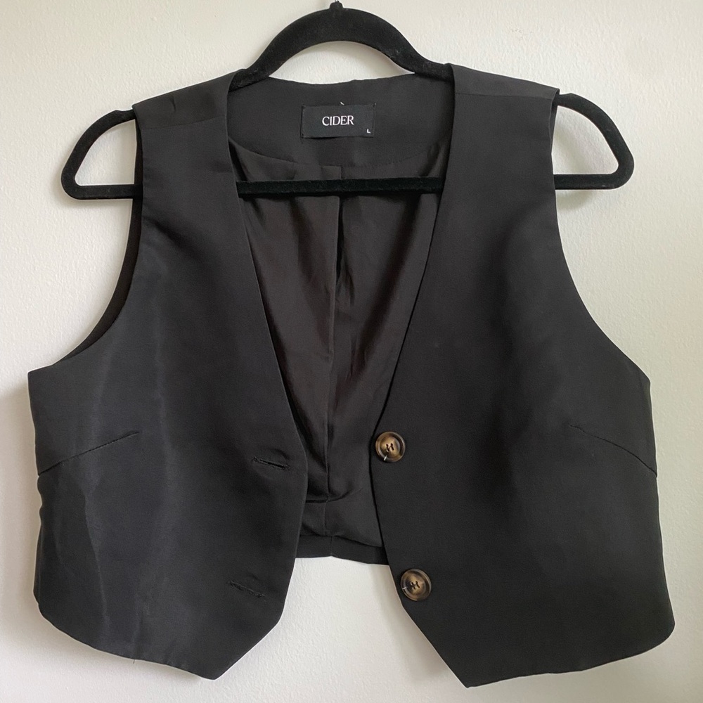 Cider Black Vest/Waistcoat